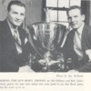 Sid Gillman and Bob (Jake) Speelman with Sun Bowl Trophy, 1948