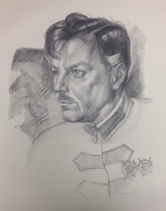 Klim Voroshilov, the only portrait in the portfolio that was not destroyed