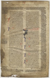 Verso of the Codex Justinianus leaf.