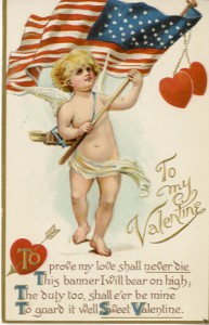 Cupid with Flag