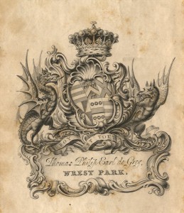 Thomas Philip, Earl de Grey's bookplate