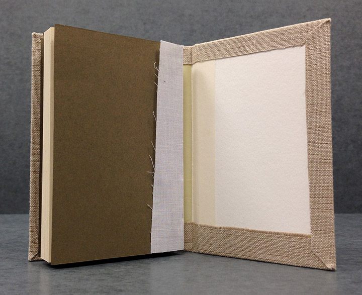German case binding, which is the primary binding style used in preservation for repairing circulating materials.