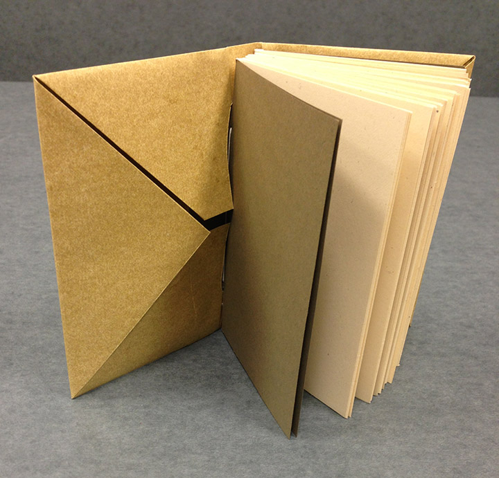 Non-adhesive paper cover binding