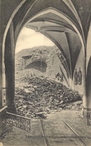 Inside a bombed French Church