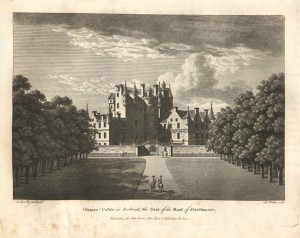 Glames Castle in Scotland, the Seat of the Earl of Strathmore