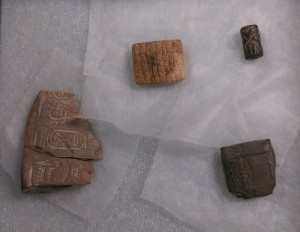 Assorted artifacts depicting Sumerian & Babylonian writing