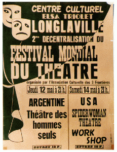 Longlaville, France First European Tour  World Theatre Festival, 1976