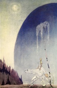 One of Nielsen's illustrations from a 1922 edition of East of the Sun and West of the Moon.