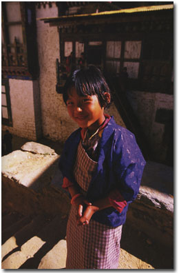 Pema dressed for the tsechu