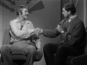 Timothy Leary being interviewed on Studio 14 by Rick Ludwin