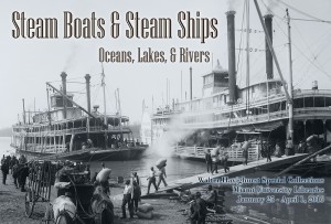Exhibit poster for Steam Boats & Steam Ships