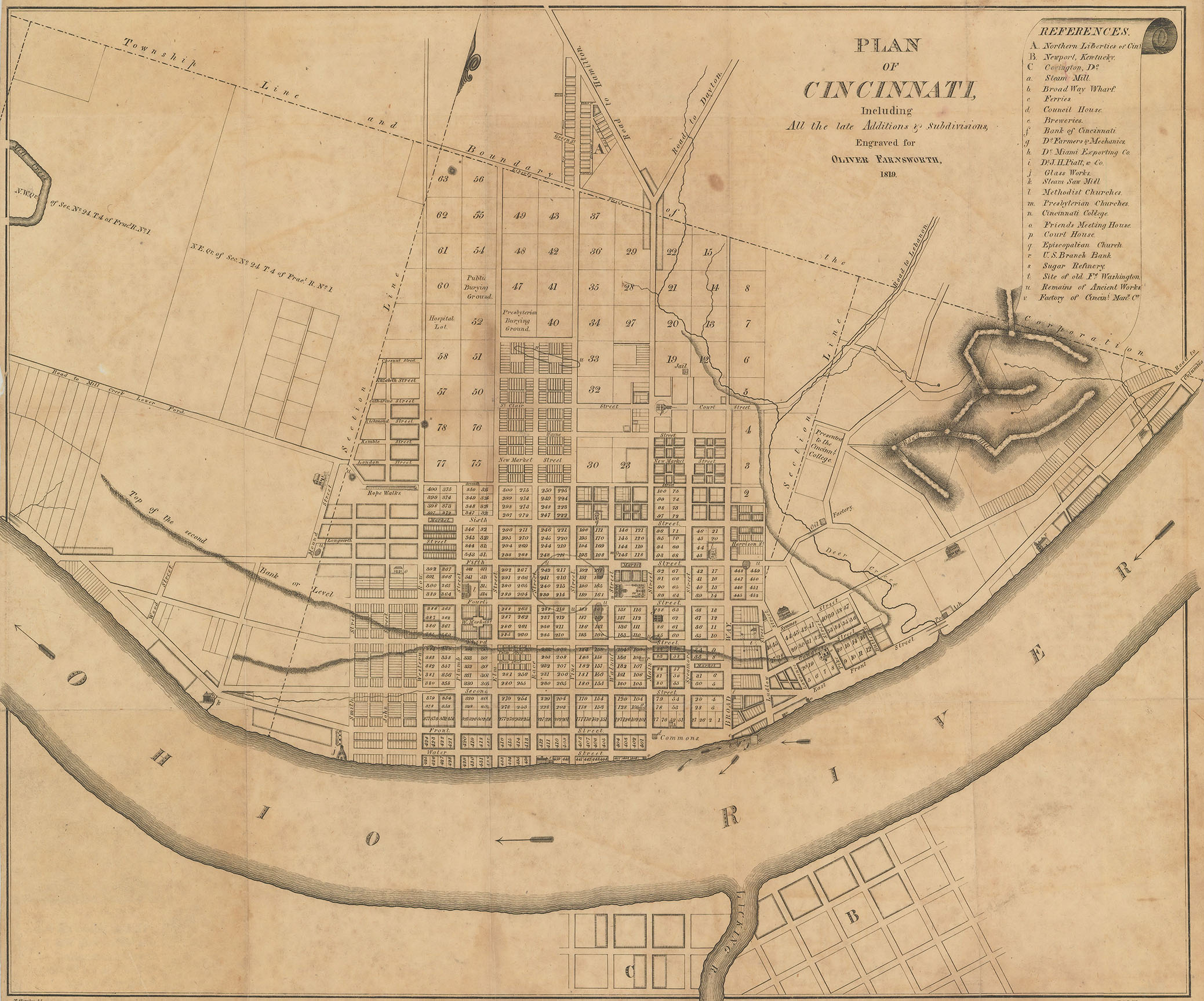 Cincinnati in 1819