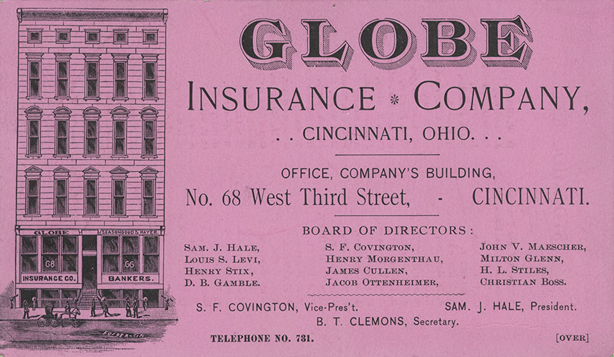 Ad for the Globe Insurance Company