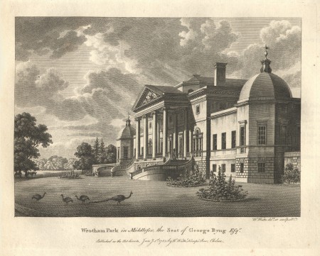 Gravure Originale XVIIIe De William Watts - Surrey Carshalton Château Theodore Henri Broadhead - Scène De Genre Sur Papier