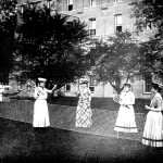 Gym Class tennis game, late 19th and early 20th century