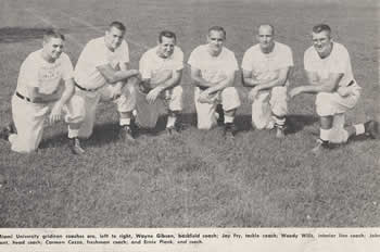 Miami University Coaching Staff 1956