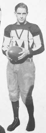 Paul Brown in his football uniform