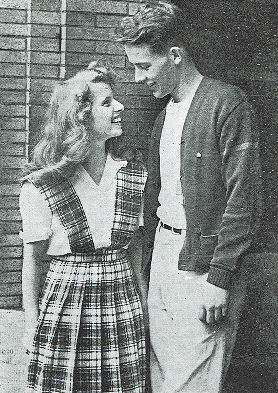 Ruthie & Don Kallandar, interviewees, as high school seniors